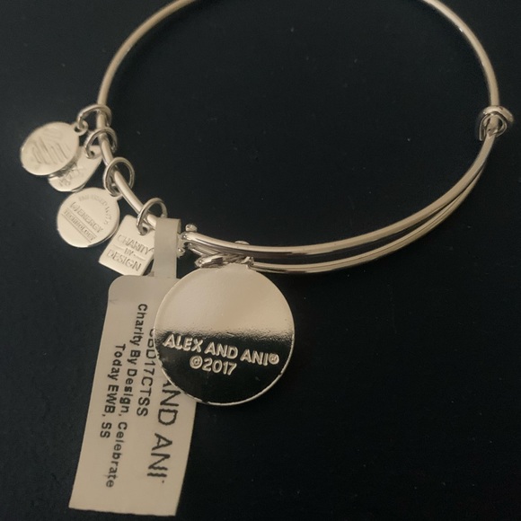 Alex and Ani NEW with tags silver bracelet - Picture 7 of 7